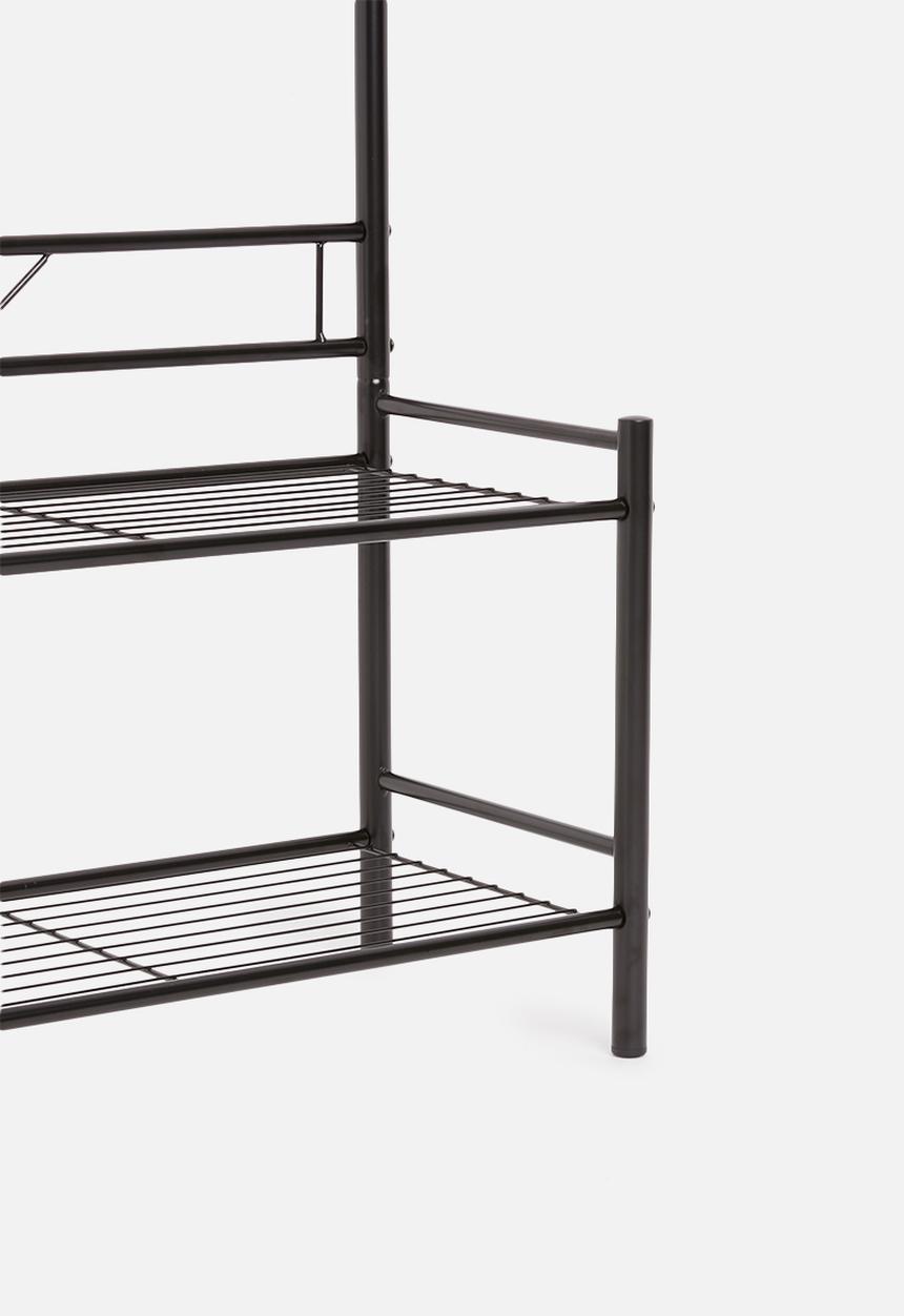Present Time - Saturnus clothes rack - black with wooden balls