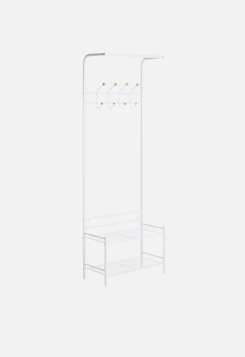 Present Time - Saturnus clothes rack - white and natural