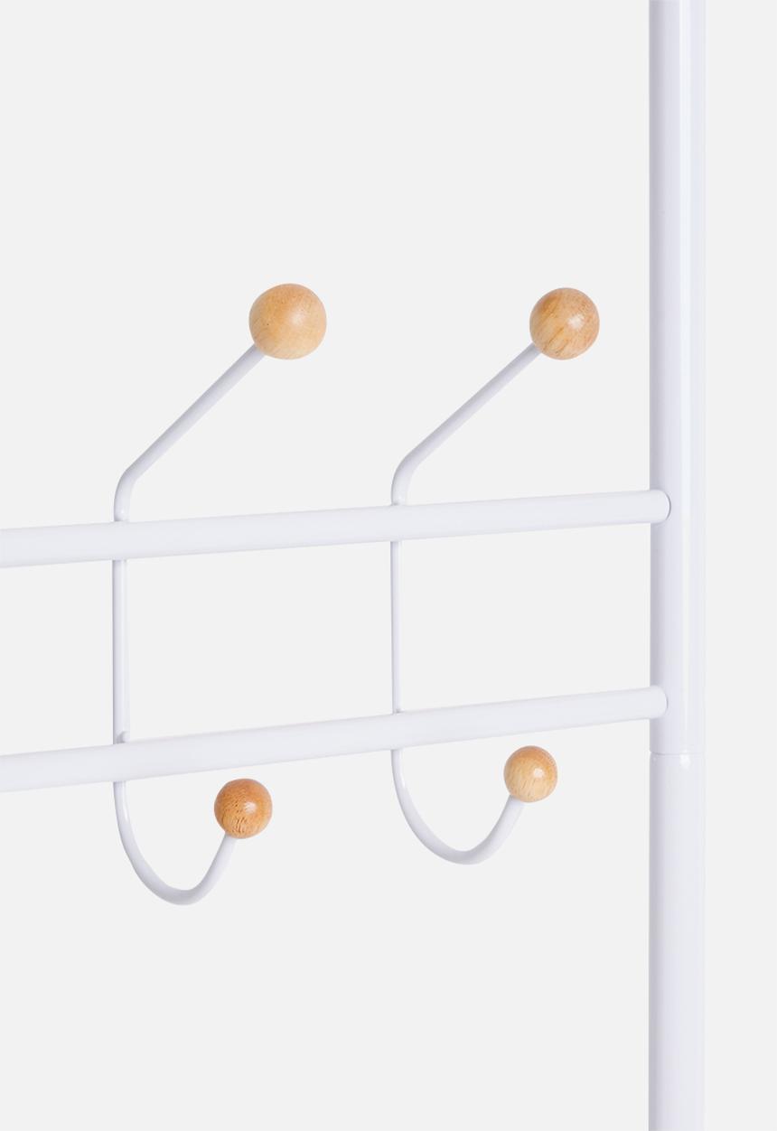 Present Time - Saturnus clothes rack - white and natural