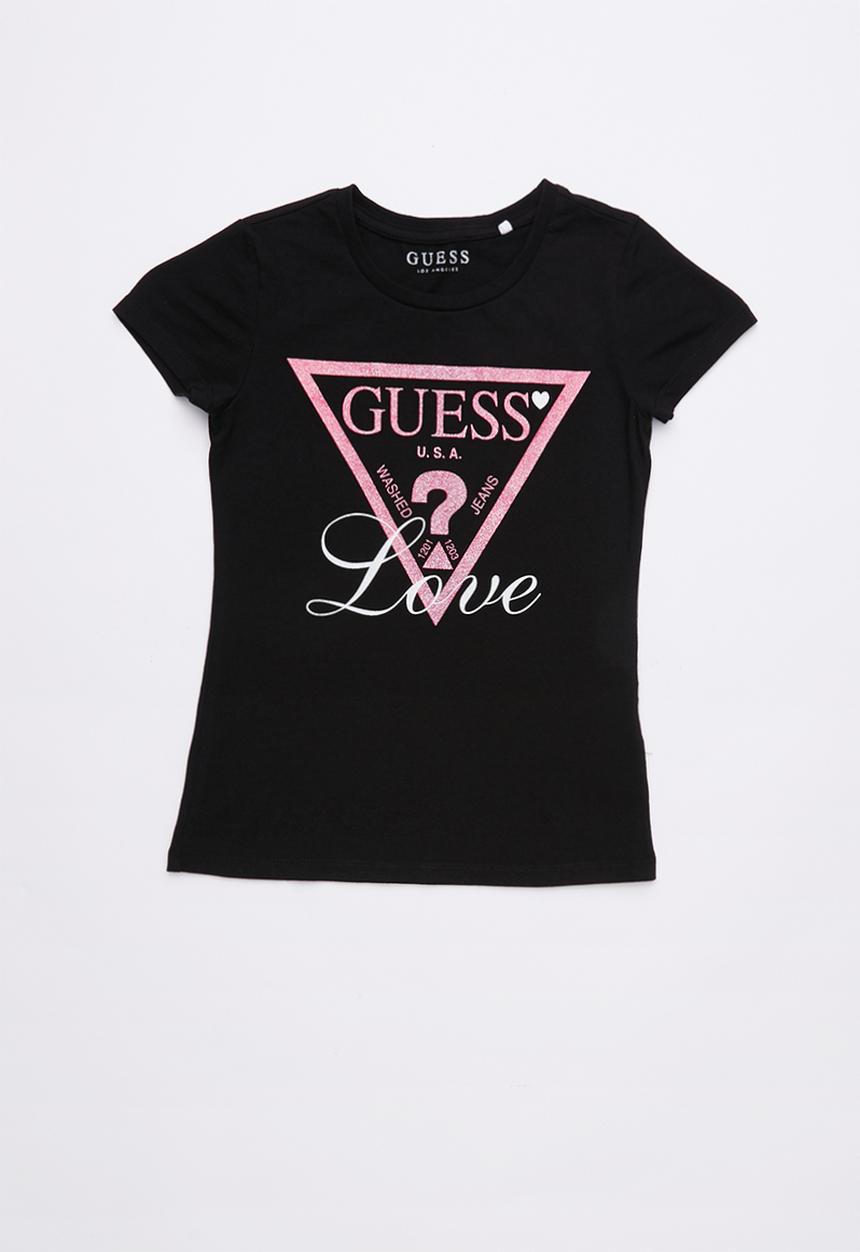 GUESS - Love tri tee - black