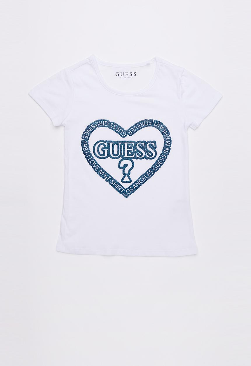 GUESS - Guess heart tee - white