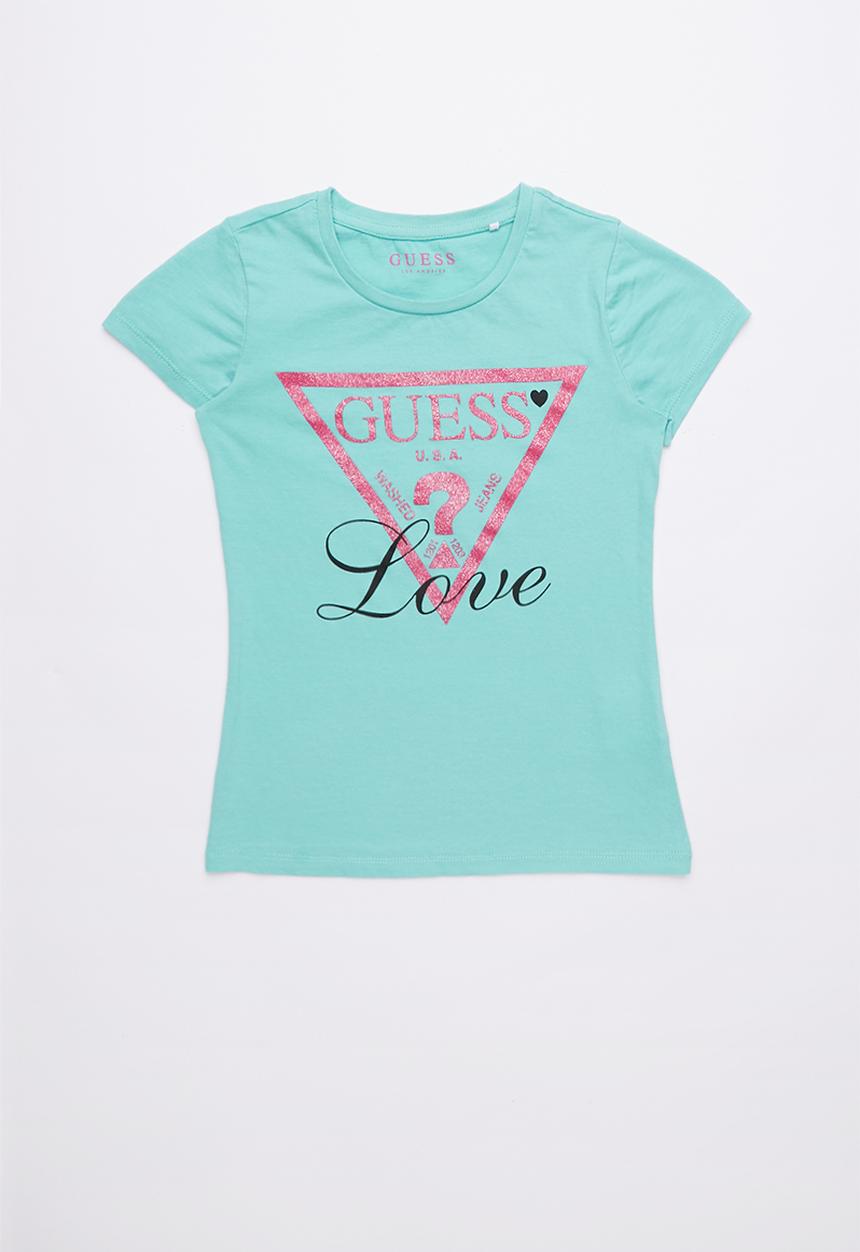 GUESS - Love tri tee - turquoise