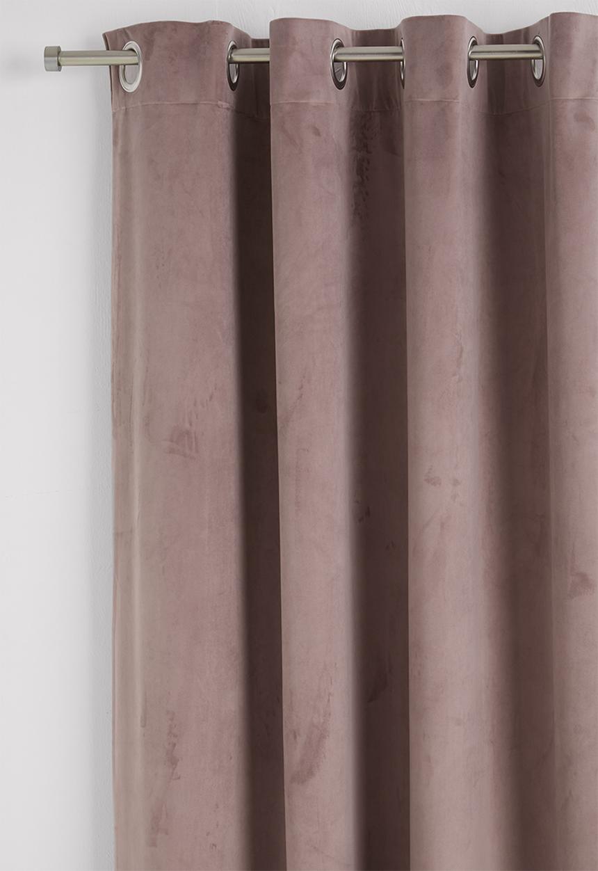 Sixth Floor - Velvet eyelet curtain 2 pack - rose