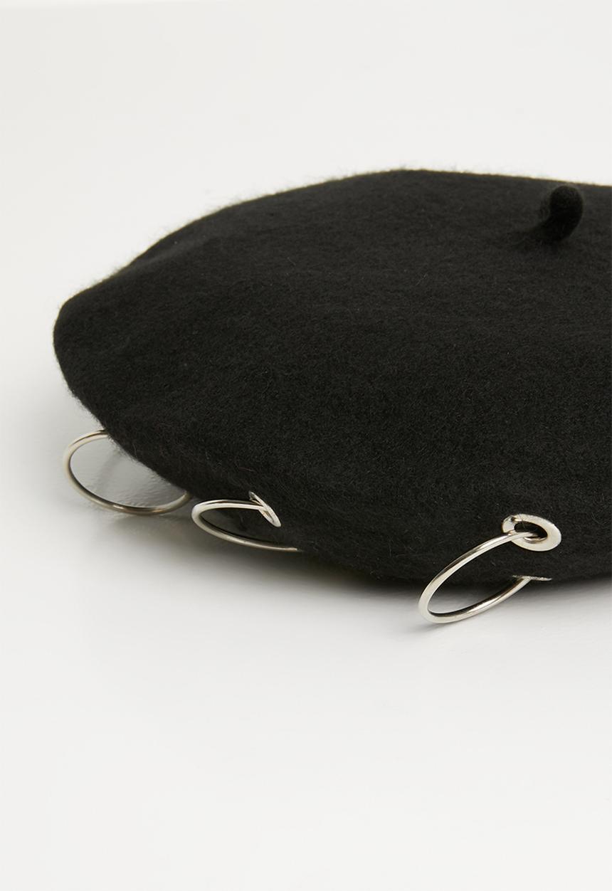 Superbalist - Maggie eyelet beret - black
