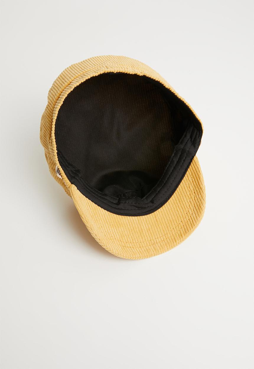 Superbalist - Corduroy baker boy cap - yellow 