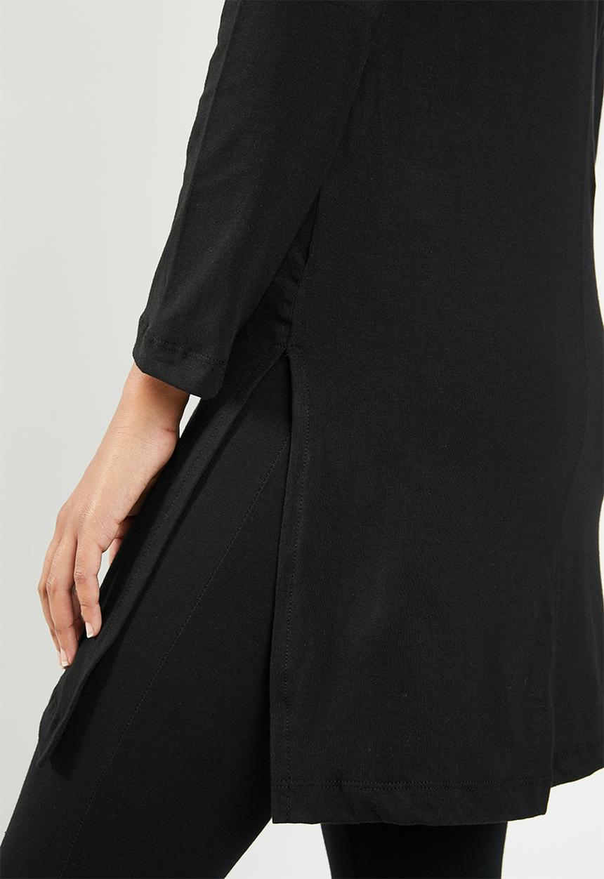 Superbalist - Basic longline tee - black