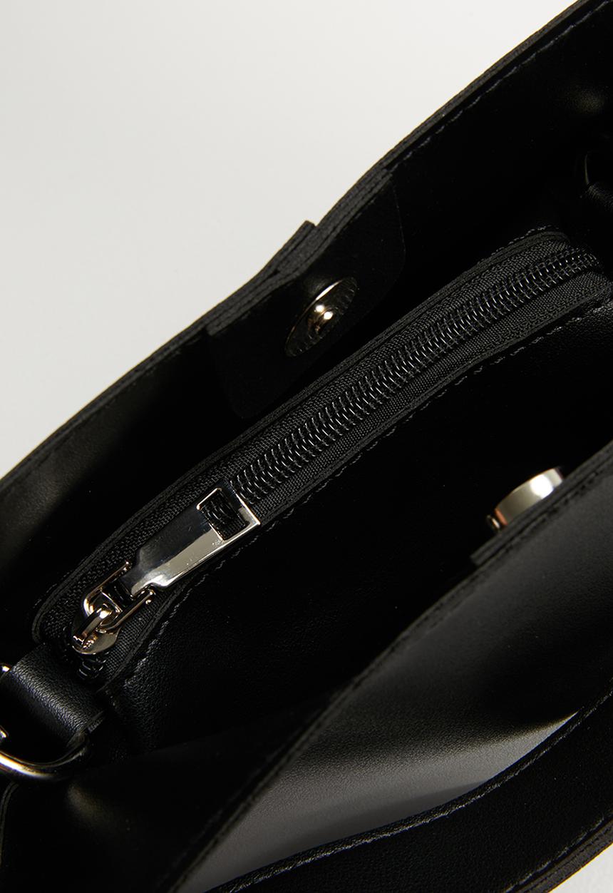 Superbalist - Chain detail tote bag with pouch - black