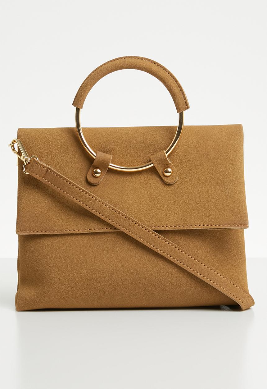Superbalist - Jagger ring detail clutch bag - beige