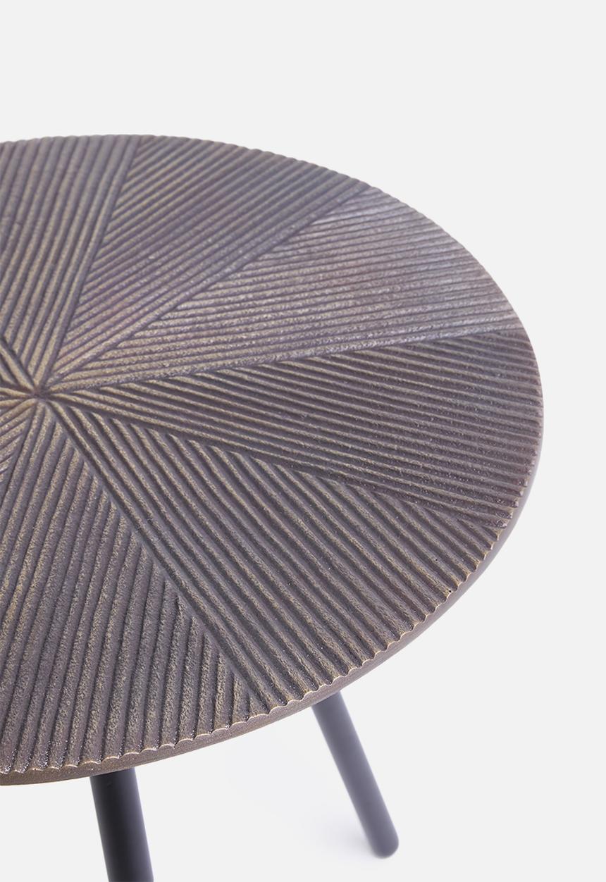 Sixth Floor - Dixon etched side table - brass
