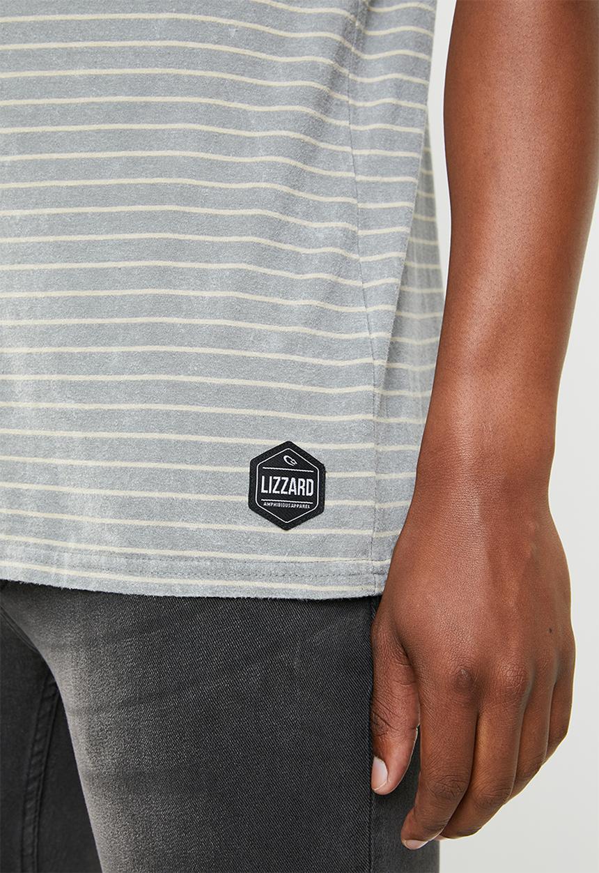 Lizzard - Stripe golfer - grey & beige
