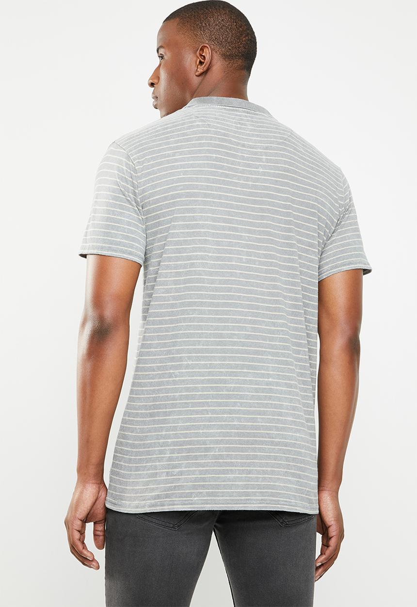 Lizzard - Stripe golfer - grey & beige