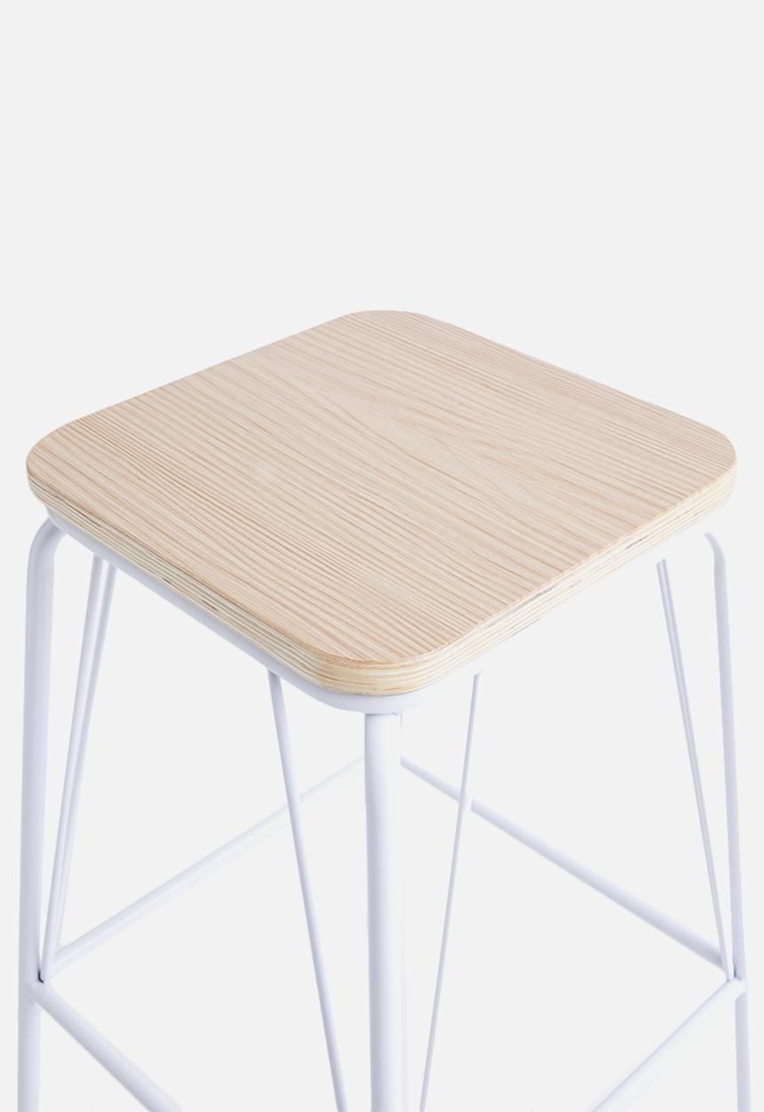 Sixth Floor - Pin counter stool - white