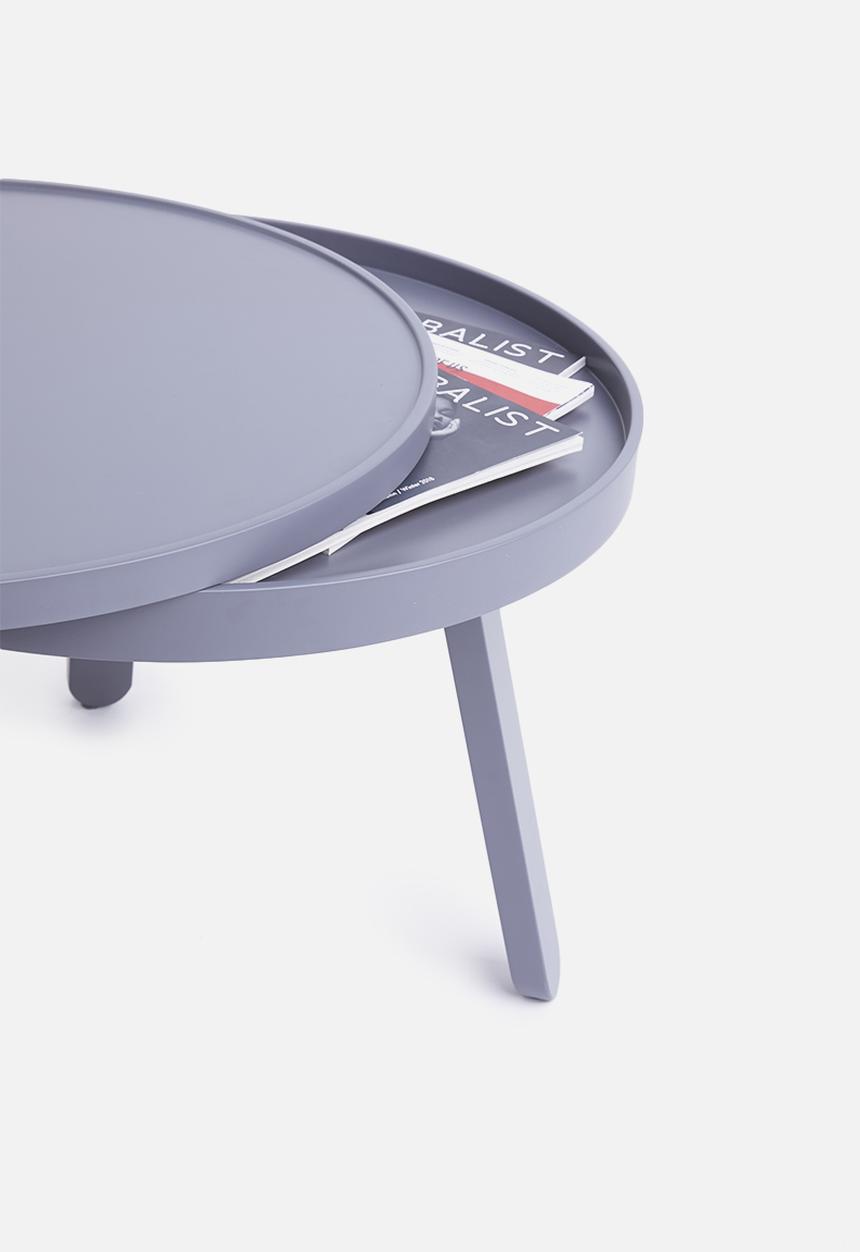 Sixth Floor - Coffee table with tray - grey 