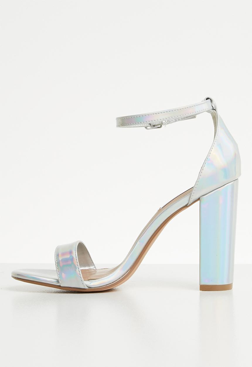 Steve Madden - Carrson heel - silver
