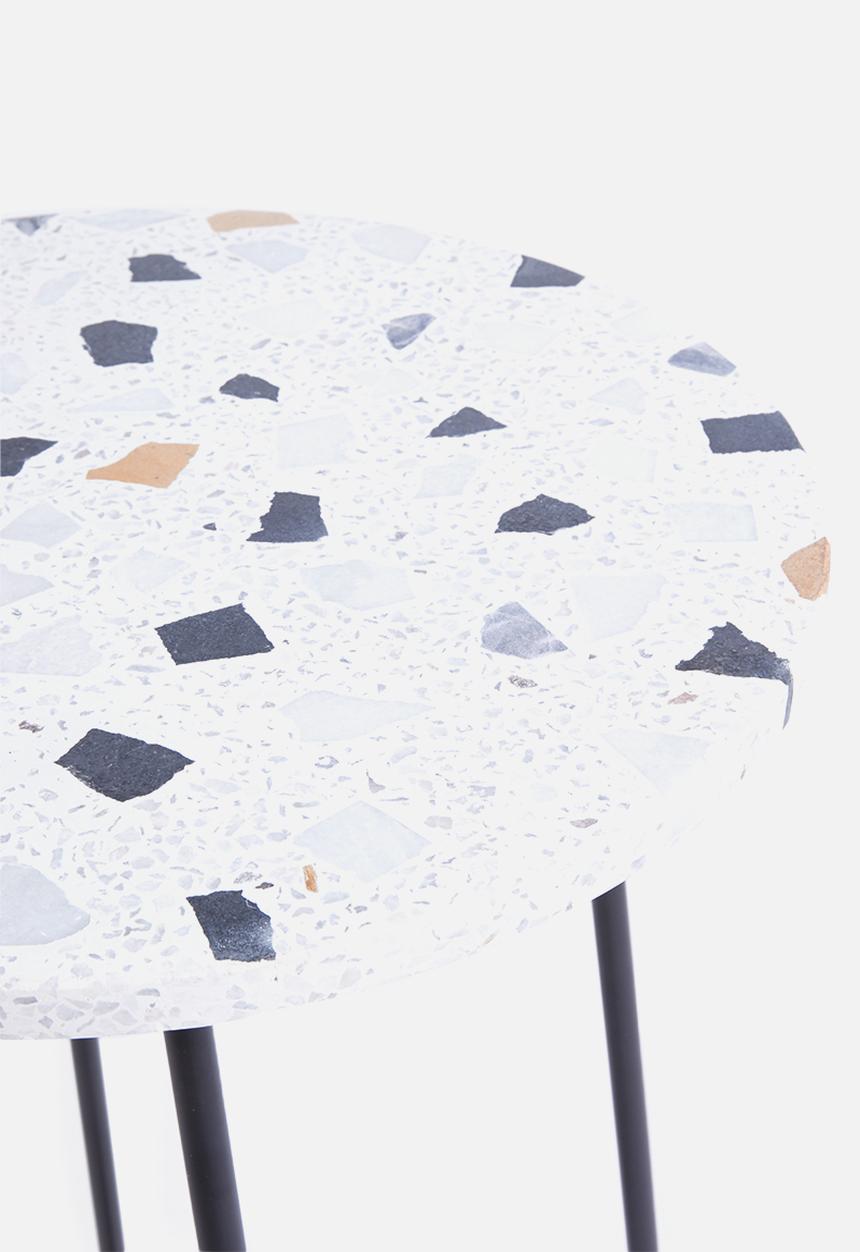 Sixth Floor - Mykonos side table - white 