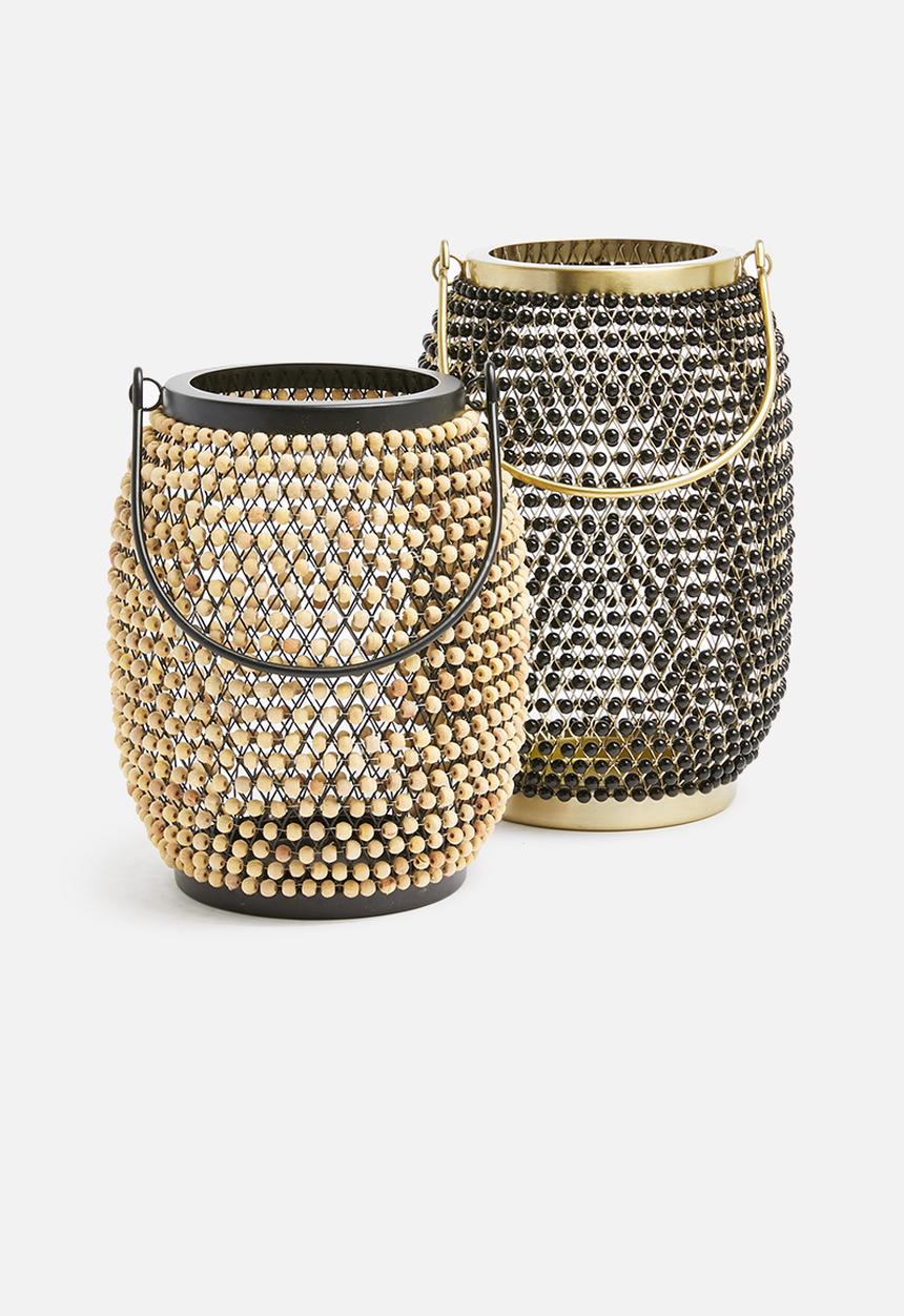 Sixth Floor - Rhea lantern - gold/black