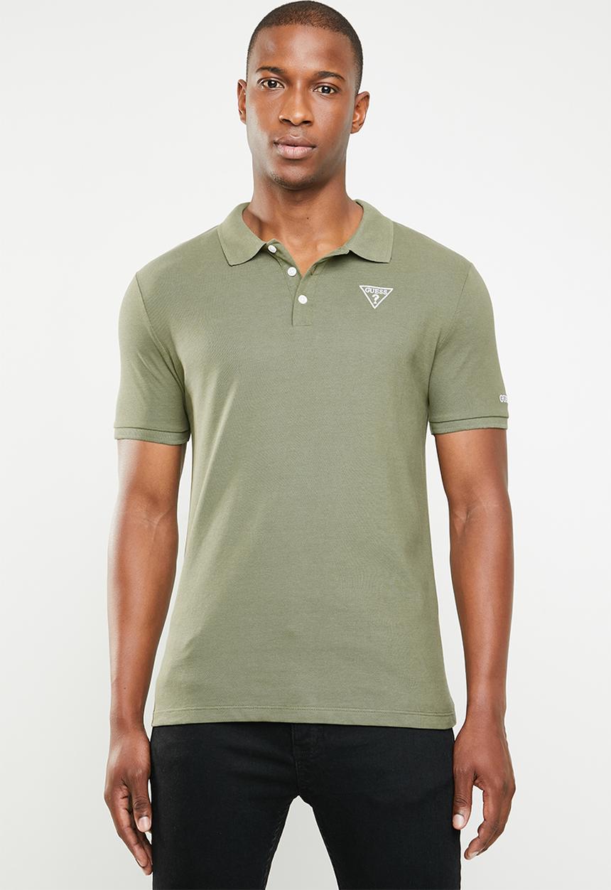 GUESS - Guess classic short sleeve polo - green