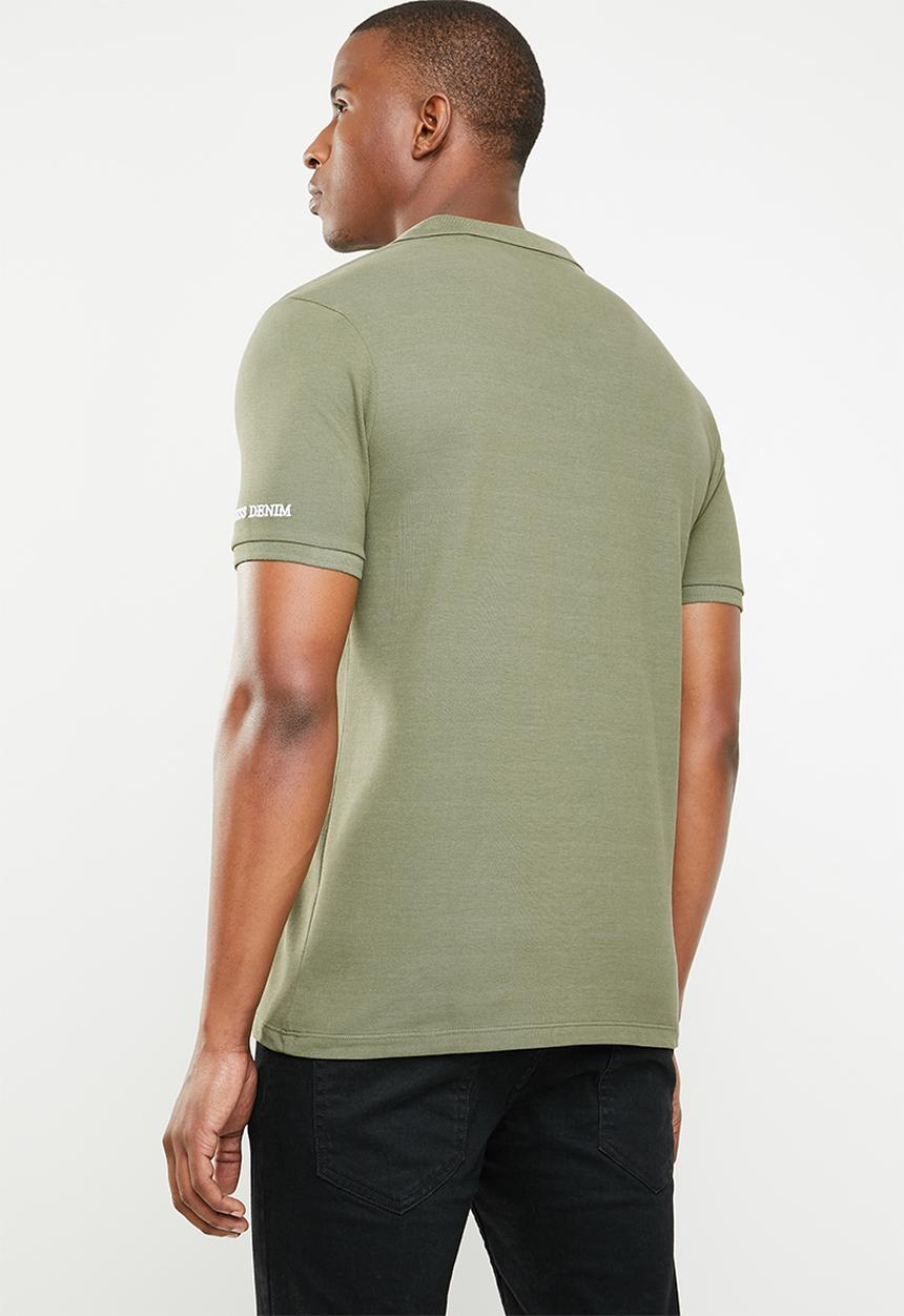 GUESS - Guess classic short sleeve polo - green
