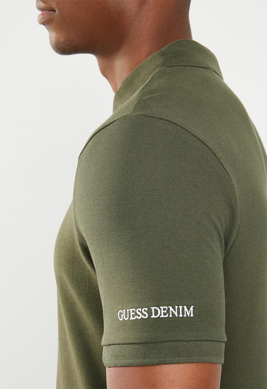 GUESS - Short sleeve core classic golfer - green