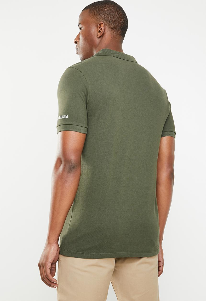 GUESS - Short sleeve core classic golfer - green