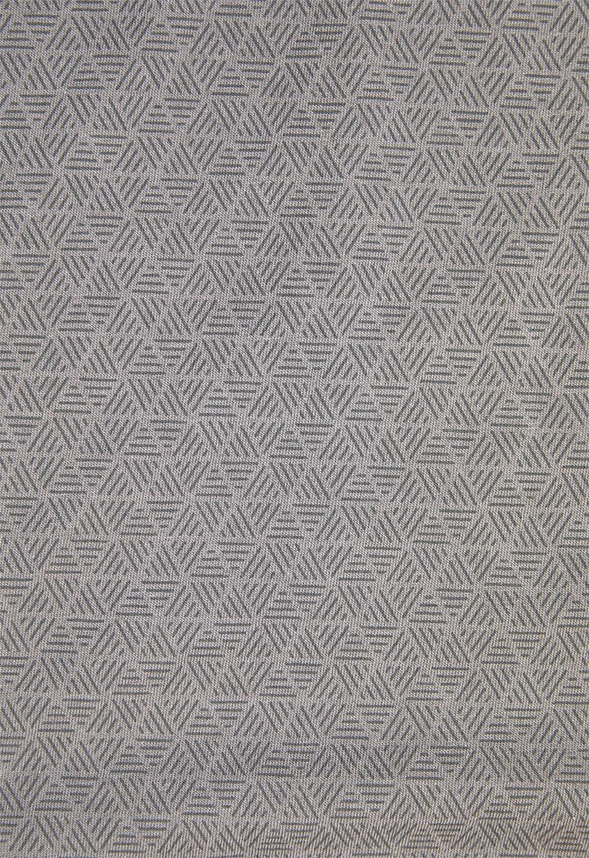 GUESS - Geometric short sleeve polo - charcoal
