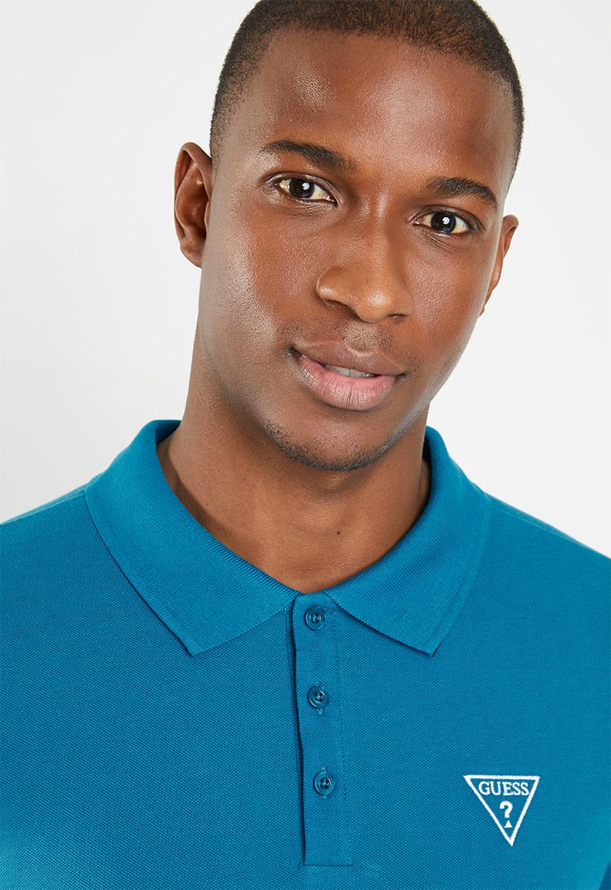GUESS - Guess short sleeve classic polo - blue 