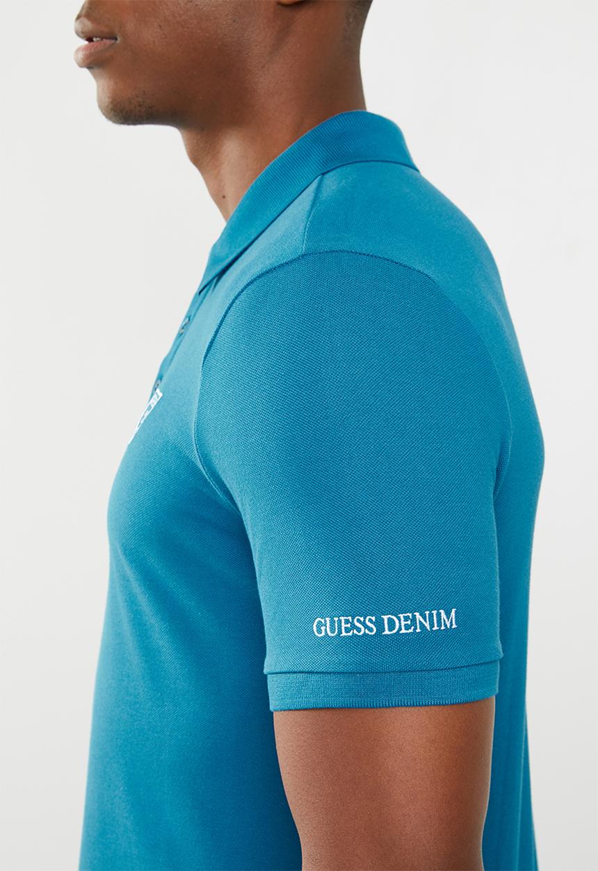 GUESS - Guess short sleeve classic polo - blue 