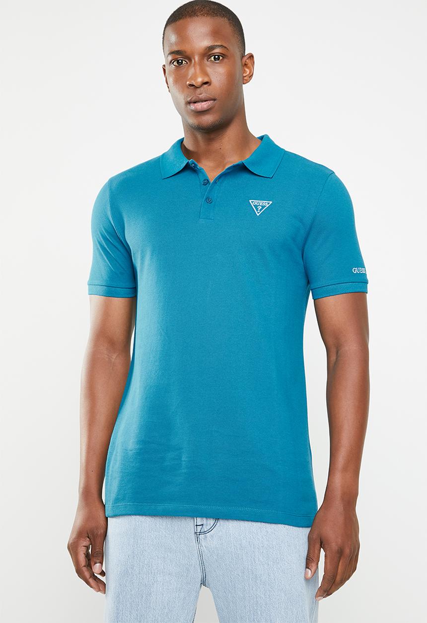 GUESS - Guess short sleeve classic polo - blue 