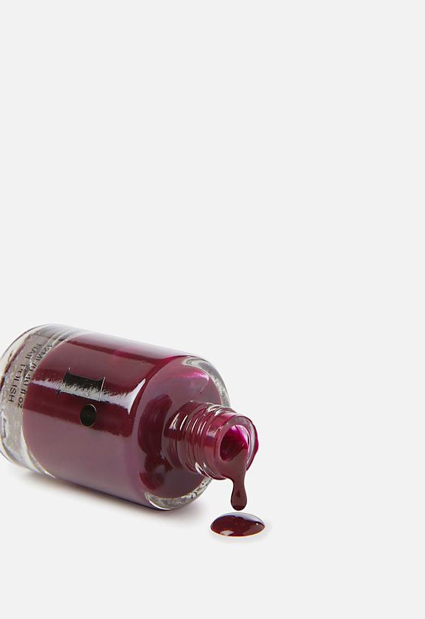 Cotton On - Rubi nail polish - blackberry