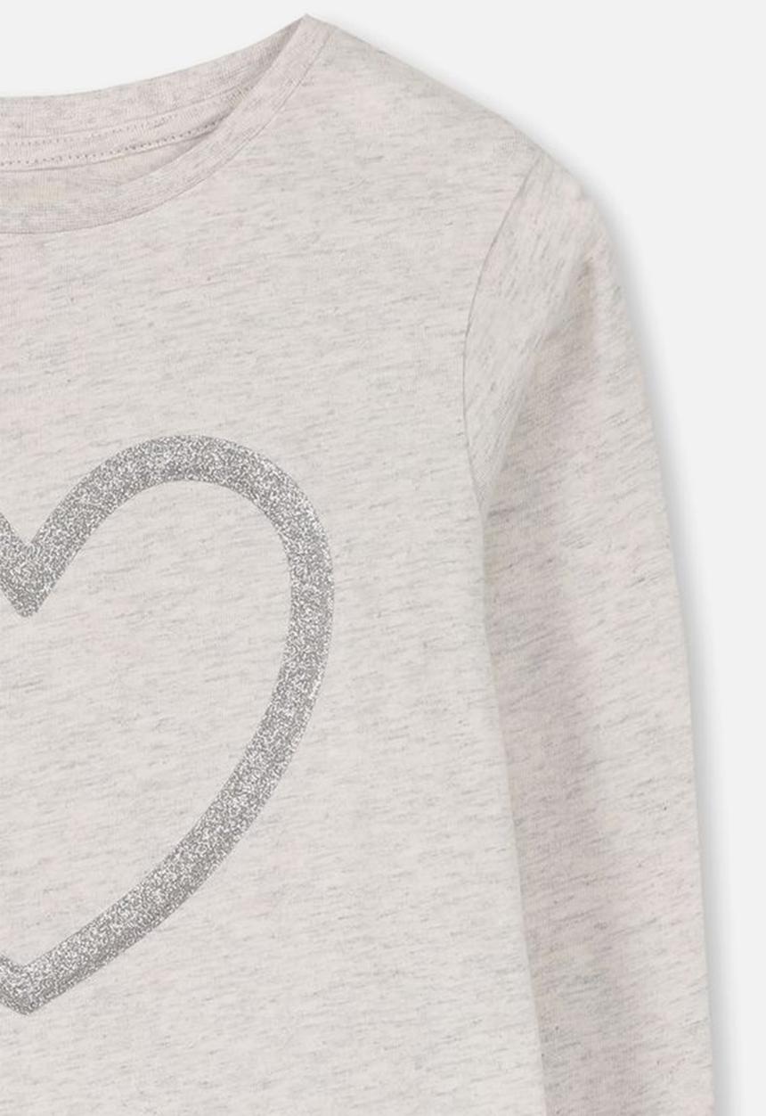 Cotton On - Anna long sleeve tee - grey & silver