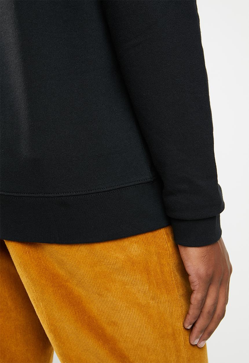 basicthread - Pullover crew neck sweat - black