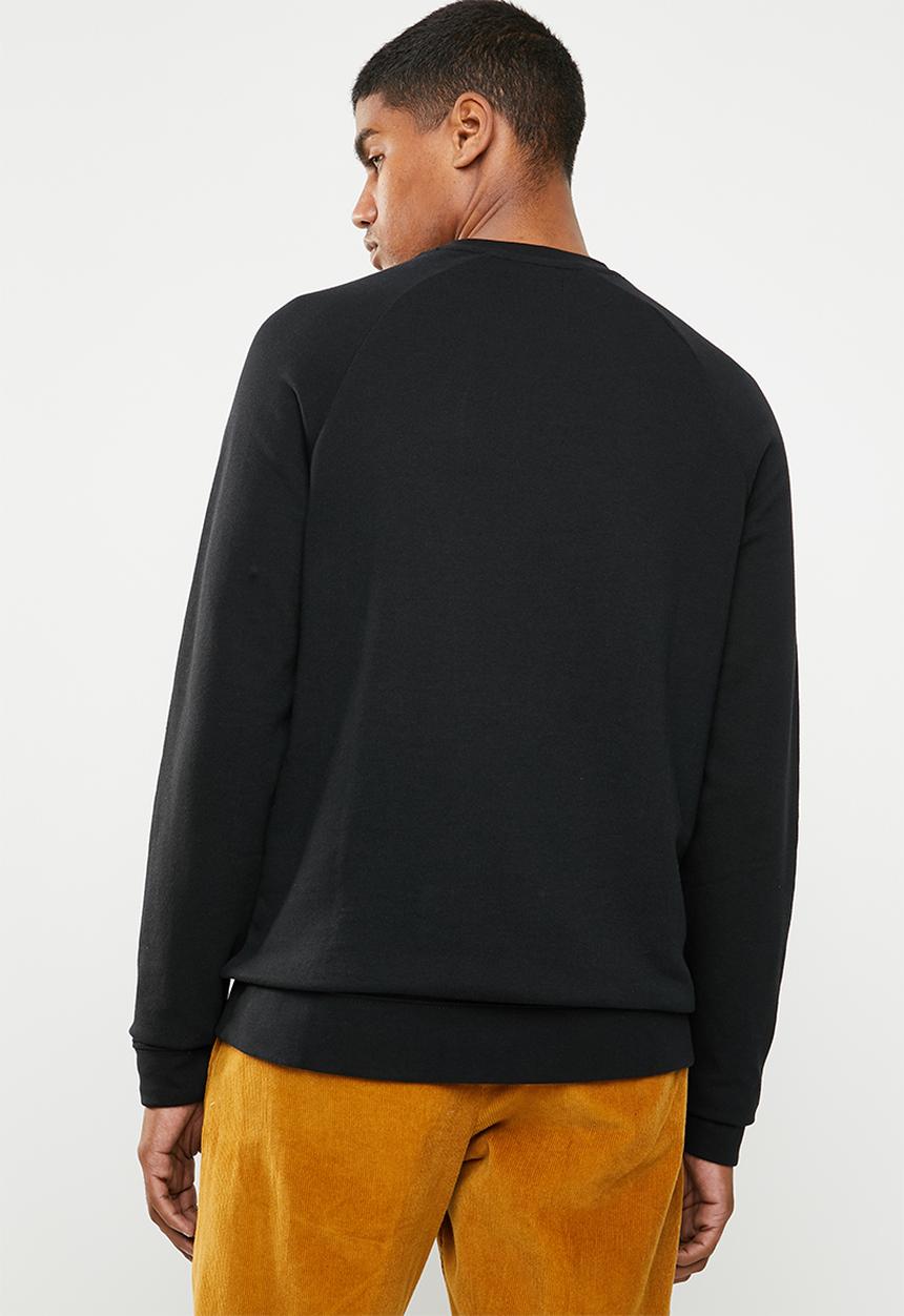 basicthread - Pullover crew neck sweat - black