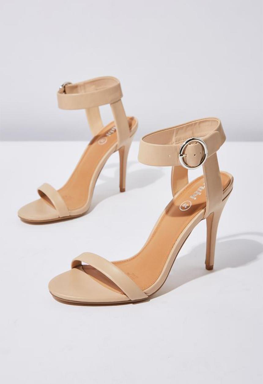 Cotton On - Faux leather ankle strap heel - neutral