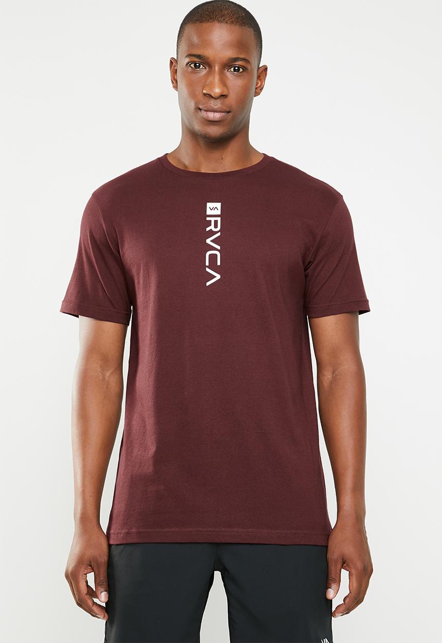RVCA - Short sleeve tee - burgundy