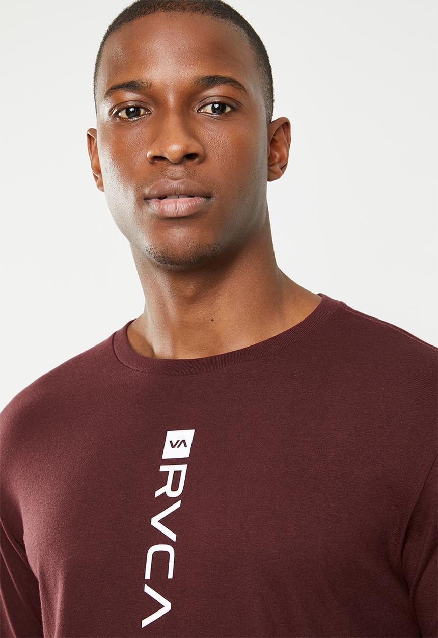 RVCA - Short sleeve tee - burgundy