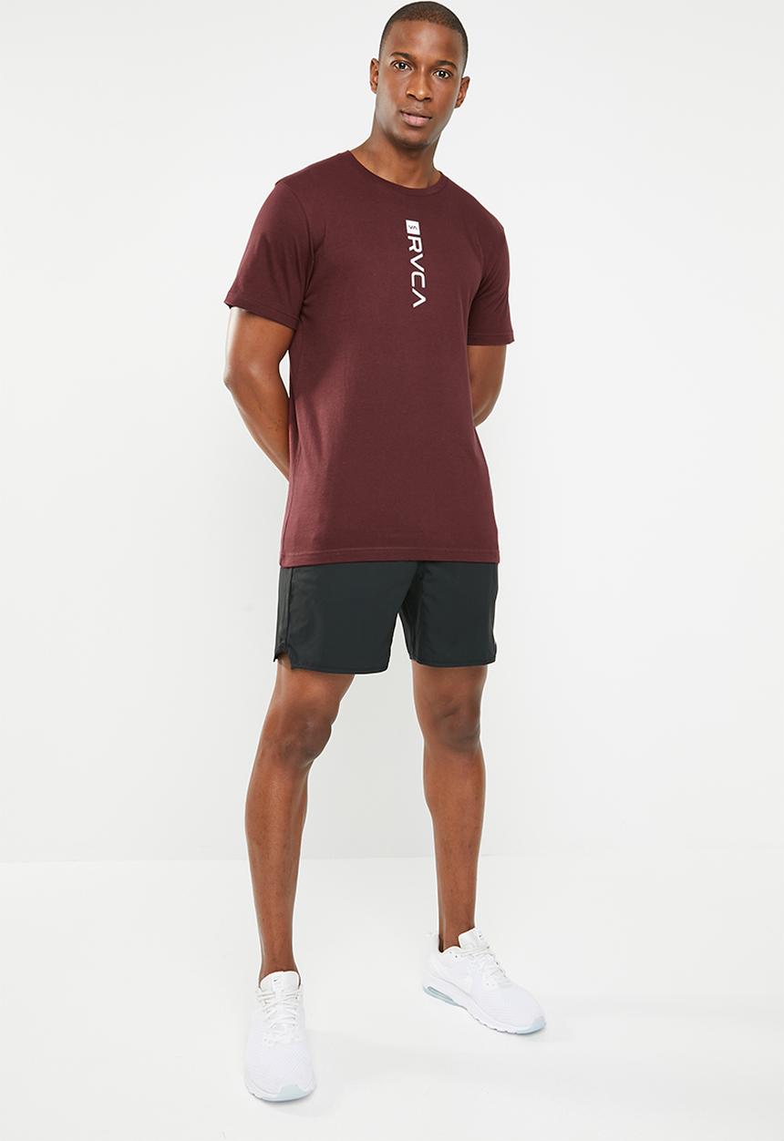 RVCA - Short sleeve tee - burgundy