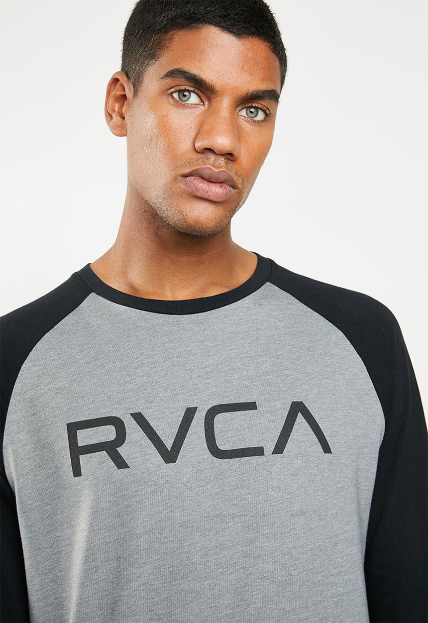 RVCA - Big rvca raglan tee - grey & black