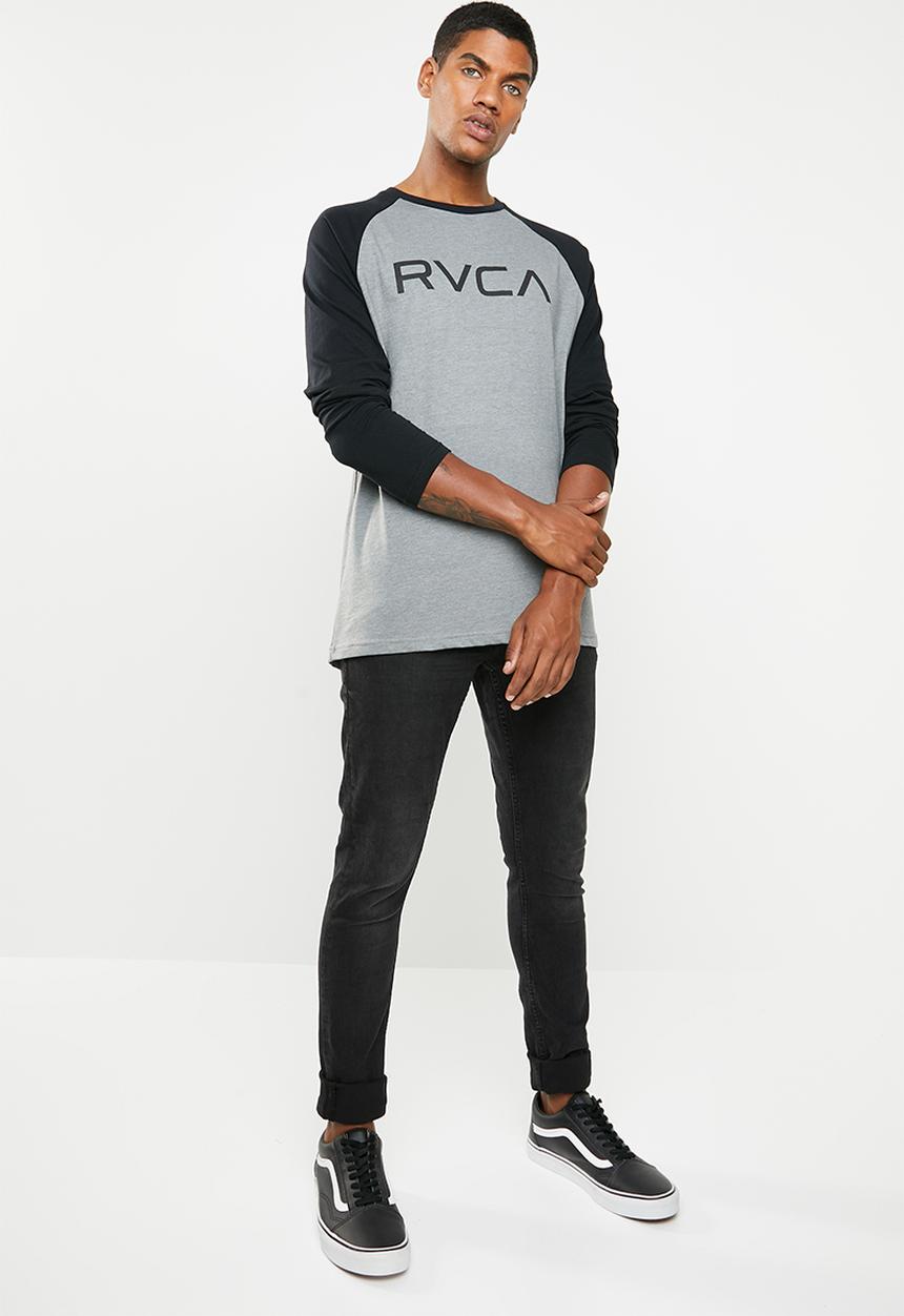 RVCA - Big rvca raglan tee - grey & black