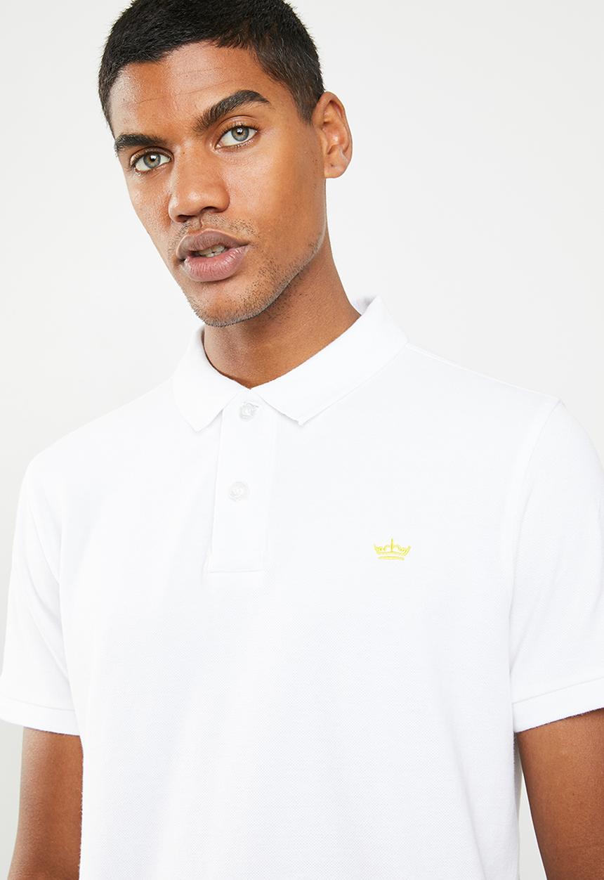 STYLE REPUBLIC - Crown piquet golfer - white