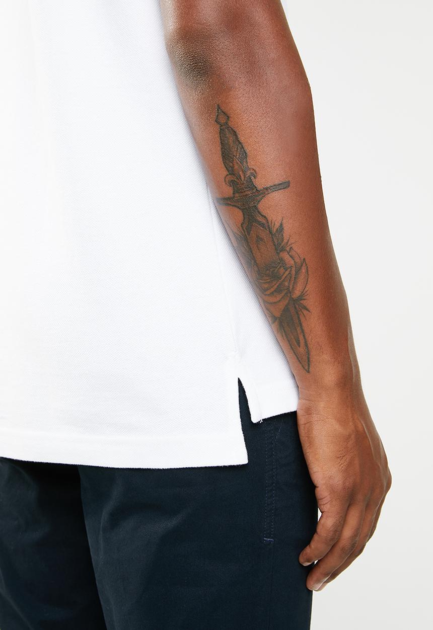STYLE REPUBLIC - Crown piquet golfer - white