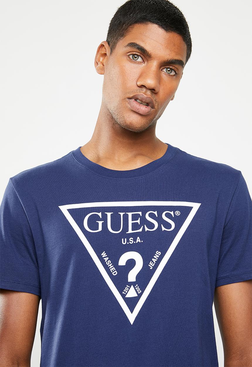 GUESS - Core triangle tee - blue