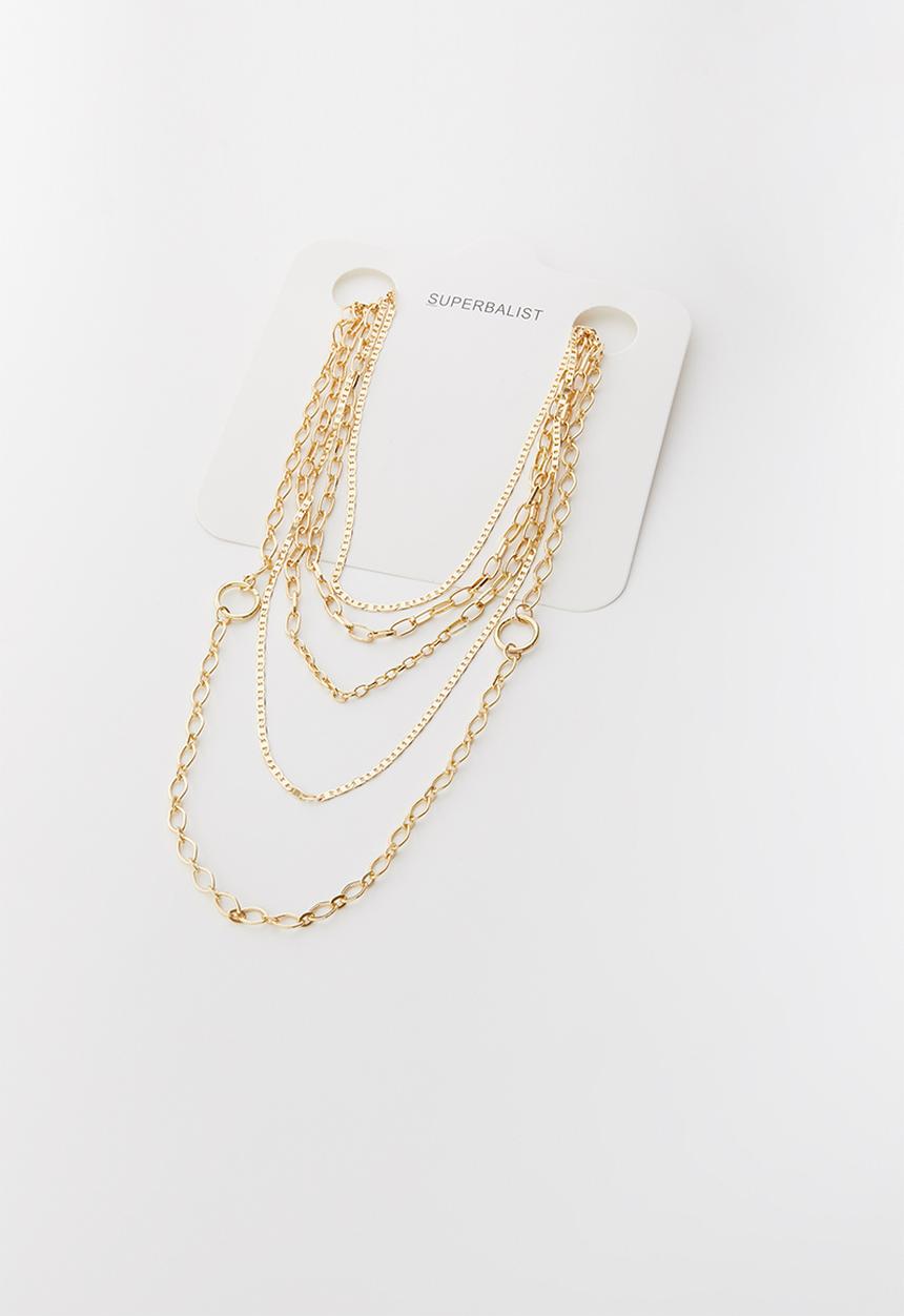 Superbalist - Mila multi chain necklace - gold