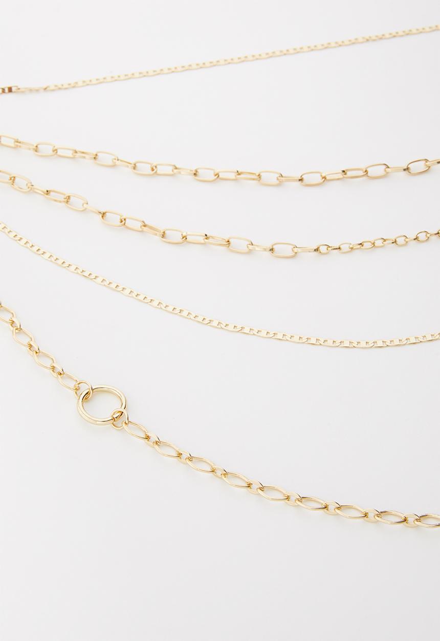 Superbalist - Mila multi chain necklace - gold