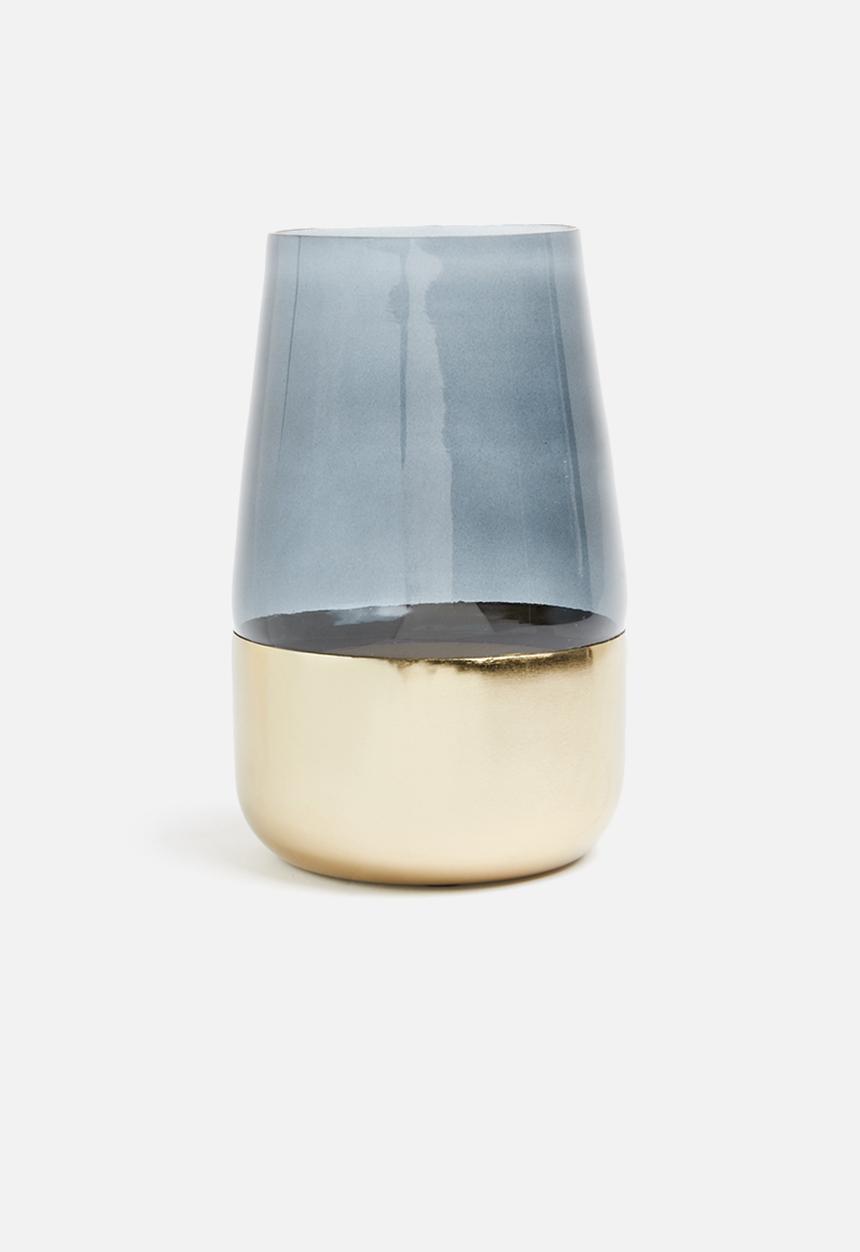 SF Collection - Lyssa vase - gold/smoke