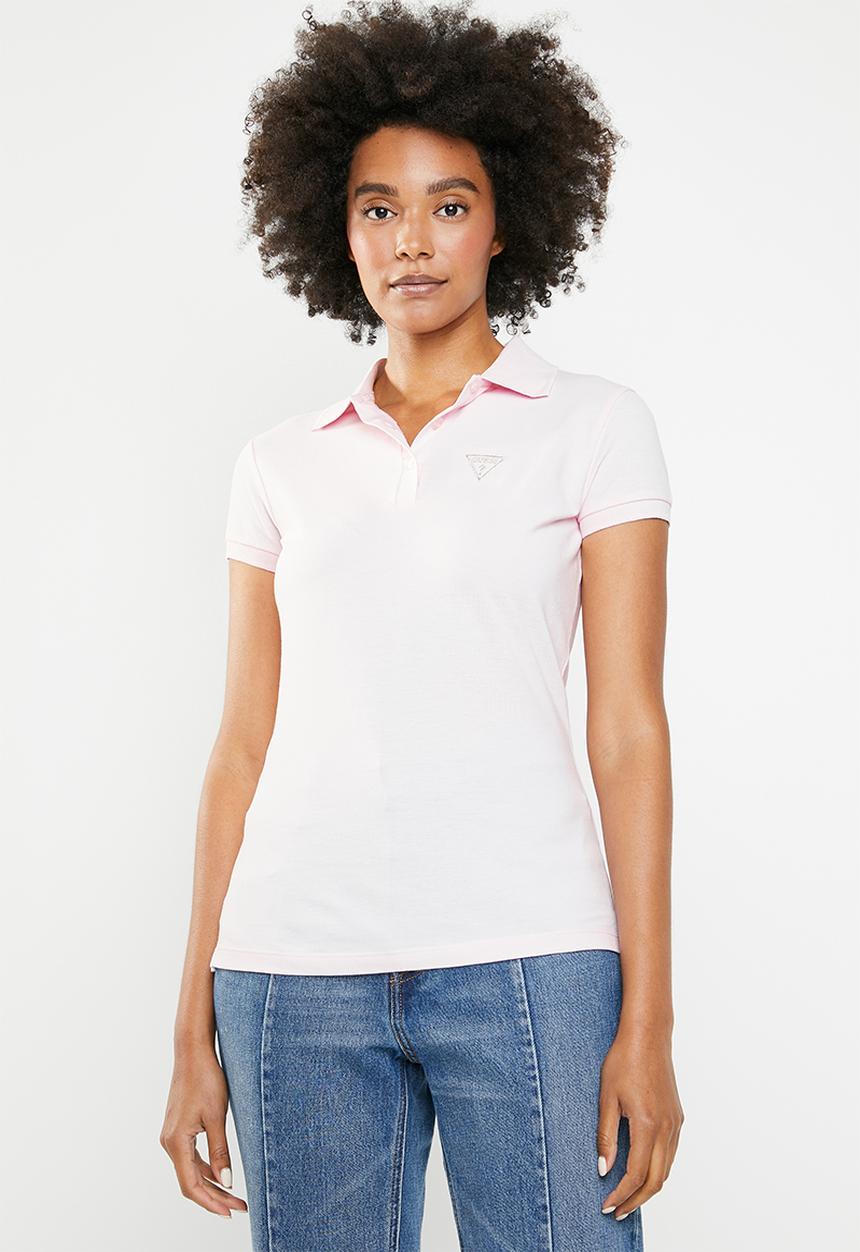 GUESS - Guess bling polo top - pink