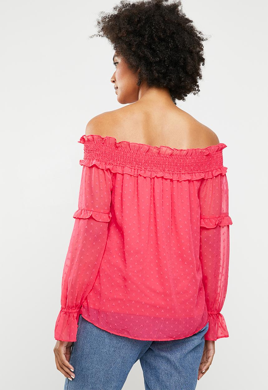Vero Moda - Off shoulder blouse - pink