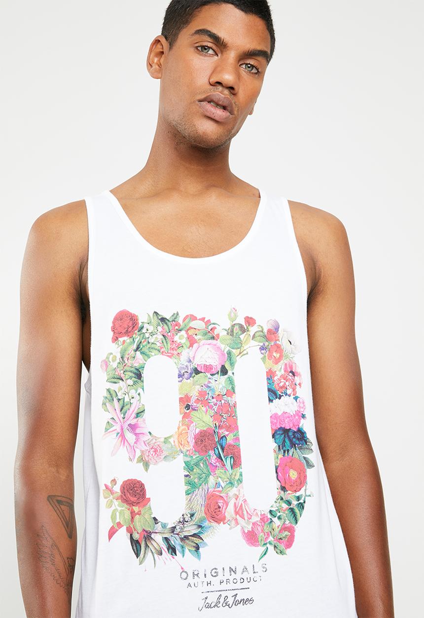 Jack & Jones - Rart spain tank top - white