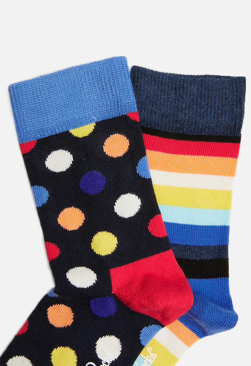 Happy Socks - 2 Pack big dot socks - multi
