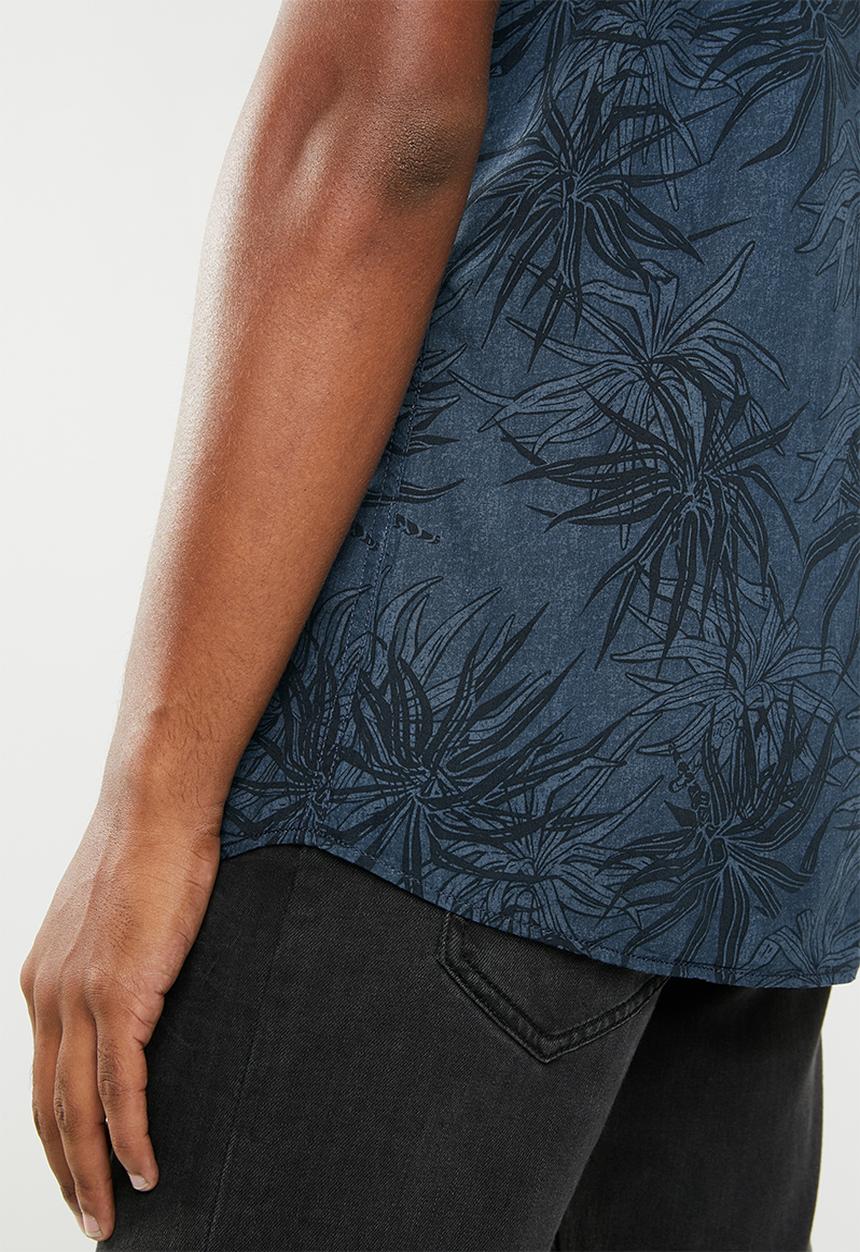Jack & Jones - Kahula short sleeve shirt - navy
