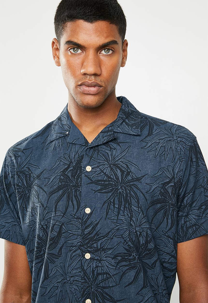Jack & Jones - Kahula short sleeve shirt - navy